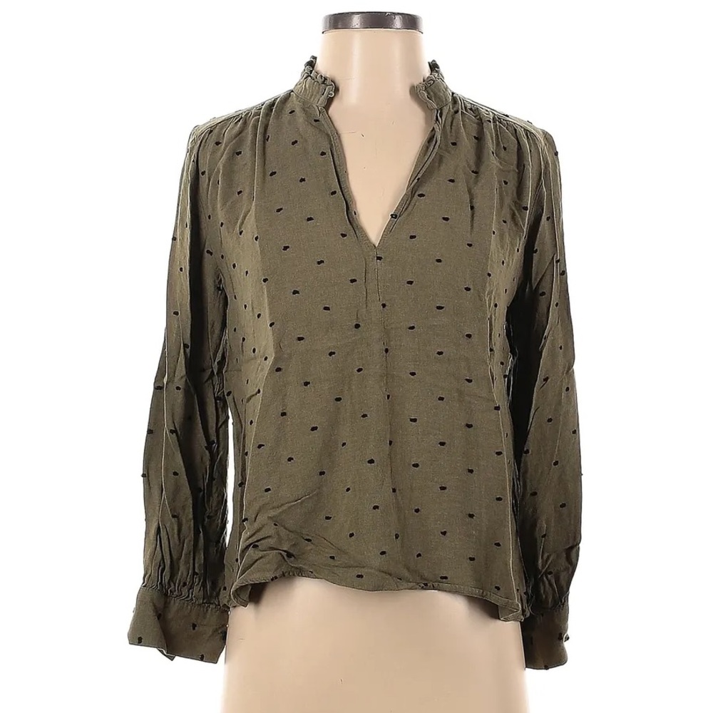 ZARA Green Button Down Size Small